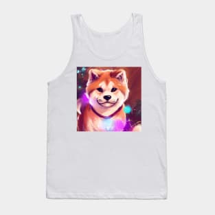 Cute Akita Inu Drawing Tank Top